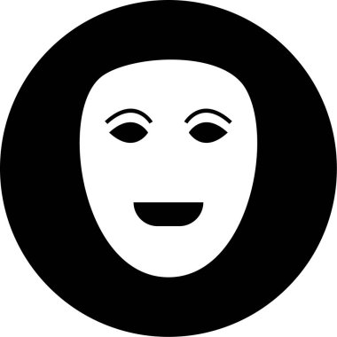 Yüz maskesi. Web simgesi