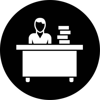 İş ve finans simgesinin vektör illüstrasyonu