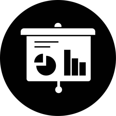 Kişisel ve ticari kullanım için iş sunum simgesi...