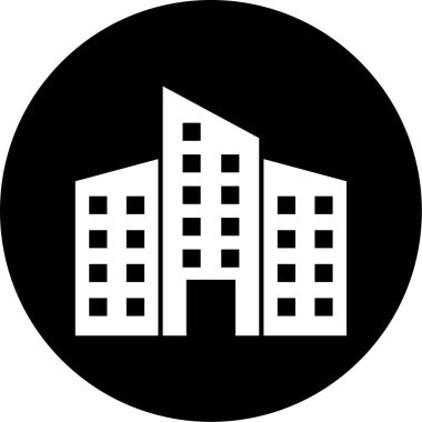 Modern yapı simgesinin vektör illüstrasyonu