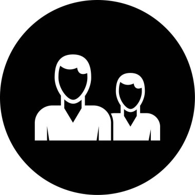 İnsan simgesinin vektör illüstrasyonu