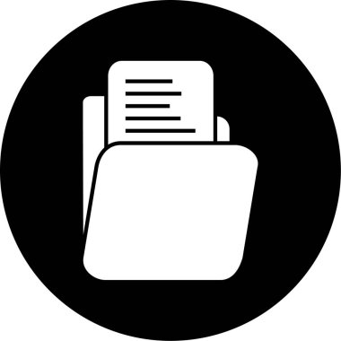 Dosya belgesi simgesinin vektör illüstrasyonu