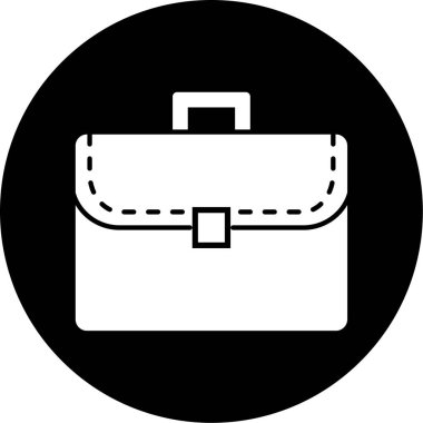 evrak çantası simgesi, vektör illüstrasyonu