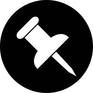 pin simgesi vektör illüstrasyonu