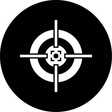 Hedef simgenin vektör illüstrasyonu