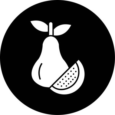 Bir meyve simgesinin vektör illüstrasyonu