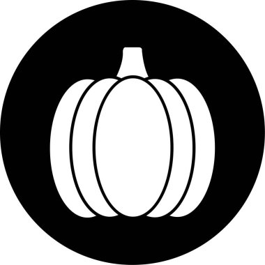 Cadılar Bayramı balkabağı ikonu. vektör illüstrasyonu