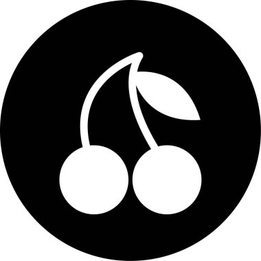 Kiraz bir simge vektör çizim