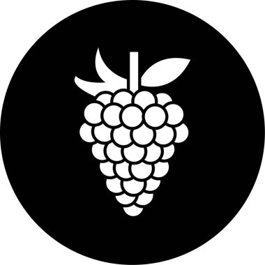Üzüm simgesinin vektör illüstrasyonu