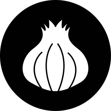 Soğan. Web simgesi basit illüstrasyon
