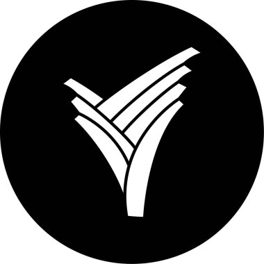 Tek bir simgenin vektör illüstrasyonu