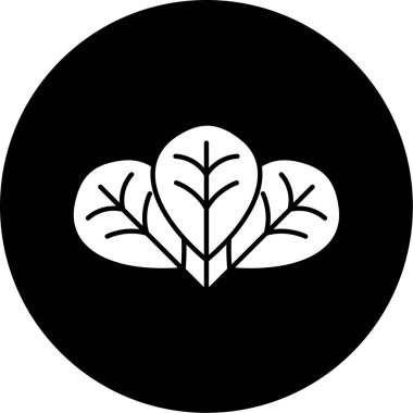 Yaprak simgesinin vektör illüstrasyonu