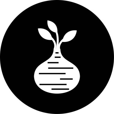 Bir ağaç simgesinin vektör illüstrasyonu