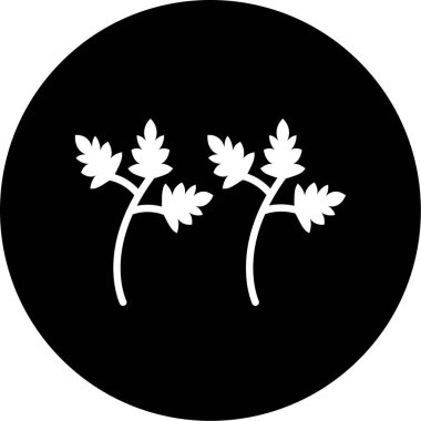 Bir ağaç simgesinin vektör illüstrasyonu