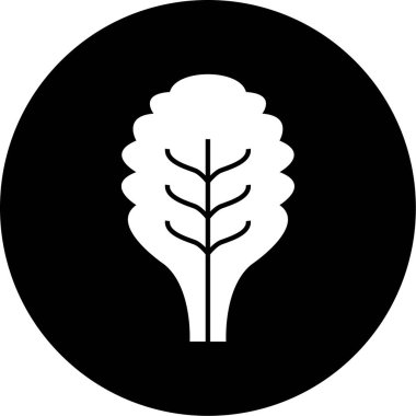 Ağaç simgesinin vektör illüstrasyonu