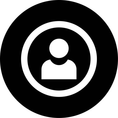 kullanıcı. Web simgesi basit illüstrasyon