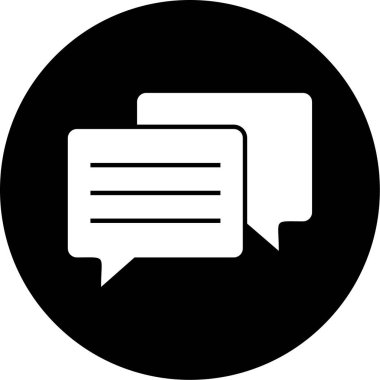 Sohbet simgesi vektör illüstrasyonu