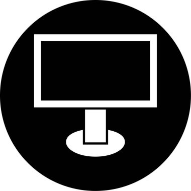 Bilgisayar. Web simgesi basit illüstrasyon