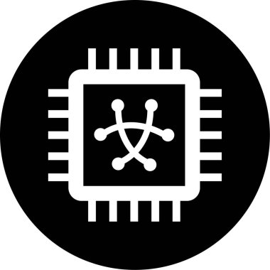 devre kartı simgesi, vektör illüstrasyonu