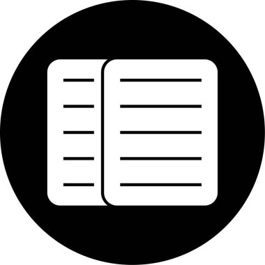 kitap simgesi vektör illüstrasyonu