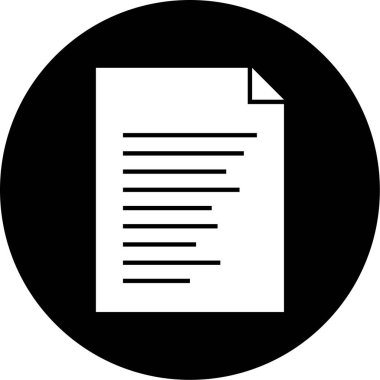 Vektör belgesi Simge illüstrasyonu