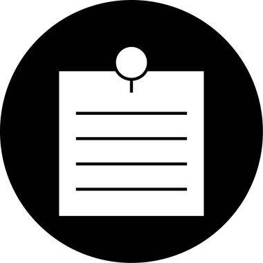 Belge simgesinin vektör illüstrasyonu