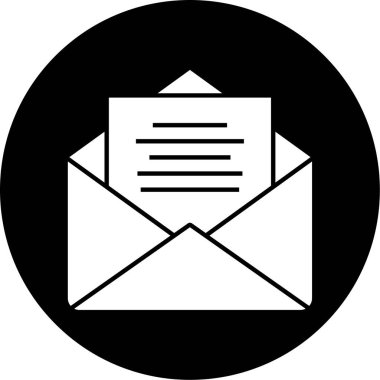 Posta simgesinin vektör illüstrasyonu