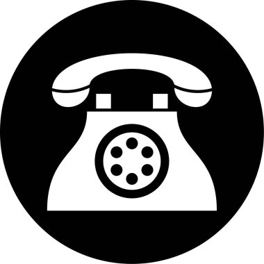 - Telefon. Web simgesi basit illüstrasyon