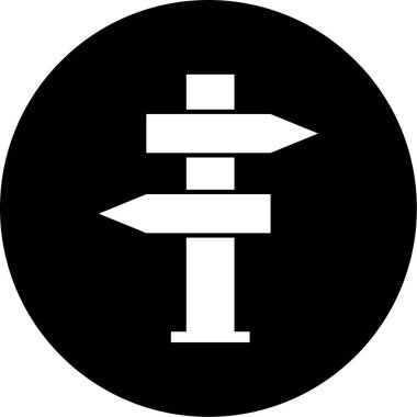 Yön ok simgesinin vektör illüstrasyonu