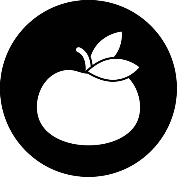 Apfel Web Symbol Einfache Illustration — Stockvektor