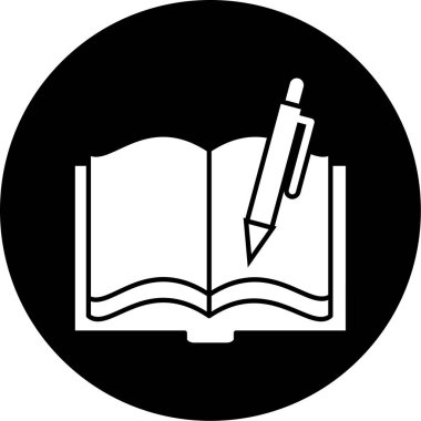 kitap simgesi vektör illüstrasyonu