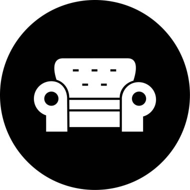 kanepe ikonu vektör illüstrasyonu