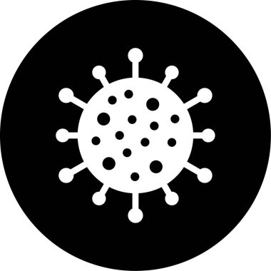 Virüs simgesinin vektör illüstrasyonu