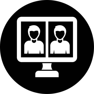 İnsan simgesinin vektör illüstrasyonu