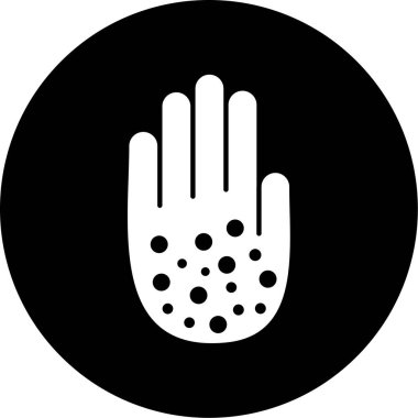 Bir dur simgesinin vektör illüstrasyonu