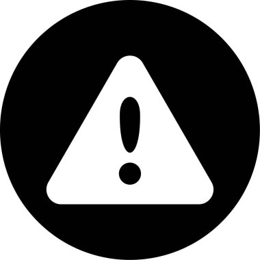 Moda biçimi izole edilmiş arkaplanda ünlem simgesi simgesi