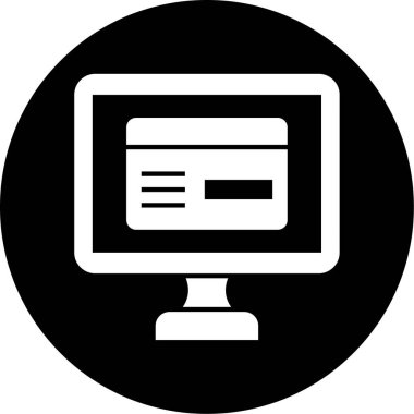 Kredi kartı simgesi, vektör illüstrasyonu