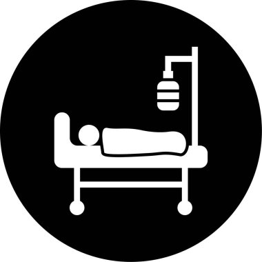 Hastane simgesinin vektör illüstrasyonu