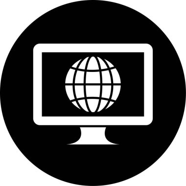 vektör lcd simgesi illüstrasyonu