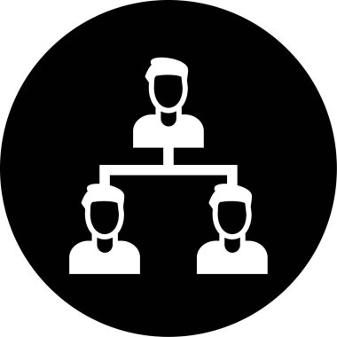 İş insanları simgesinin vektör illüstrasyonu