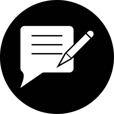 Konuş. Web simgesi basit illüstrasyon