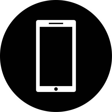 Cep telefonu simgesinin vektör illüstrasyonu