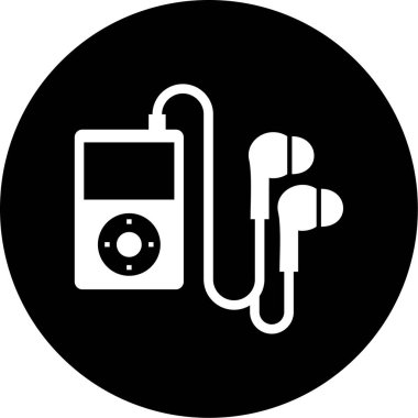 Vektör müzik simgesi illüstrasyonu