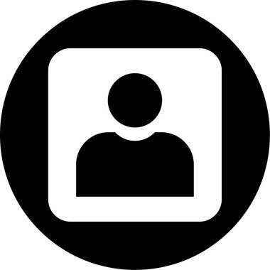 kullanıcı. Web simgesi basit illüstrasyon