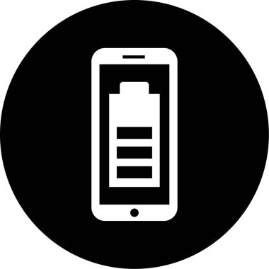 Cep telefonu simgesinin vektör illüstrasyonu