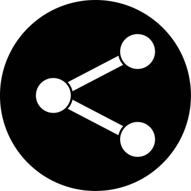 Paylaş. Web simgesi basit illüstrasyon