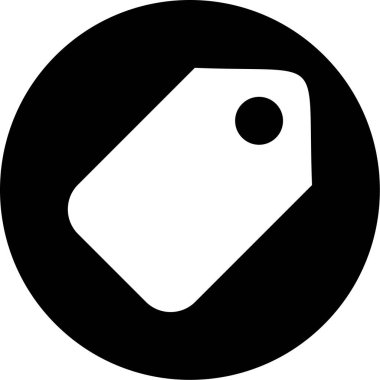 etiket simgesi vektör illüstrasyonu