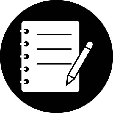 Bir kitap simgesinin vektör illüstrasyonu