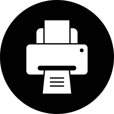 Modern b 'nin vektör illüstrasyonu yazıcı simgesinden yoksun