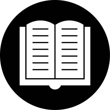 kitap simgesi, vektör illüstrasyonu